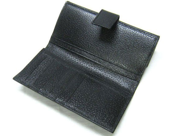 gucci women's black leather wallet